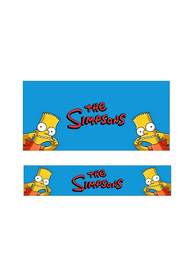 Oem The Simpsons Bart Tasarımlı Mavi 2'li Torpido Ve Pandizot Koruyucu Havlu Seti