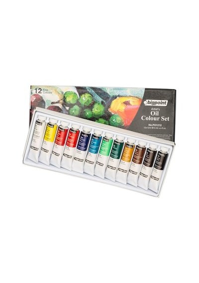 Bigpoint Tüp Yağlı Boya 12 Renk X 12 ML Set