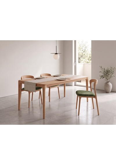 Zodiac Kolçaksız Ahşap Sandalye Natural