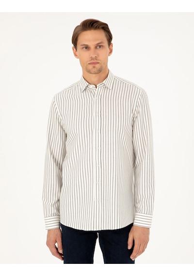 Pierre Cardin Erkek Lacivert Gömlek Desenli 50292261-vr033 Lacivert