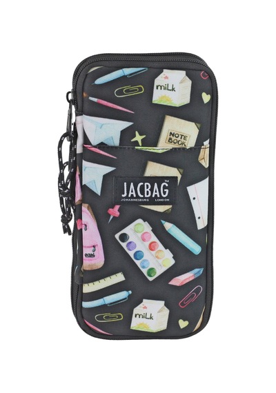 Jacbag Zup Bag-genişleyen Organizer Kalem Kutusu Siyah