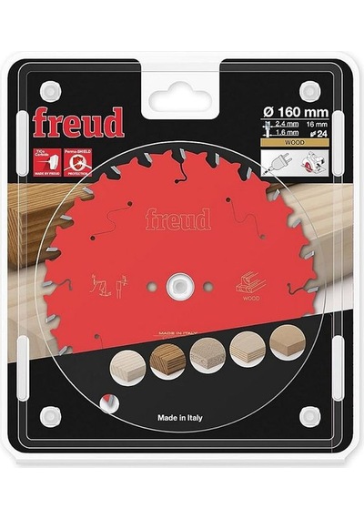 Ahşap Kesim Daire Testere Bıçağı, 160x2,4x16 Z24, Fr06w001h