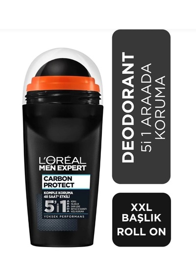 L'oreal Paris Men Expert Carbon 5'i 1 Arada Rollon 2 X 50 Ml