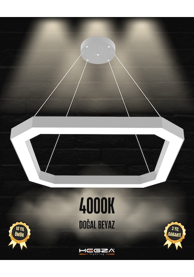 Bagel Gri Kasa, Doğal Beyaz Işık Modern Sarkıt Led Avize GRİ RENK