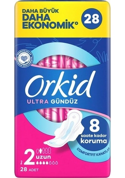 Orkid Ultra Hijyenik Ped Uzun 28'li