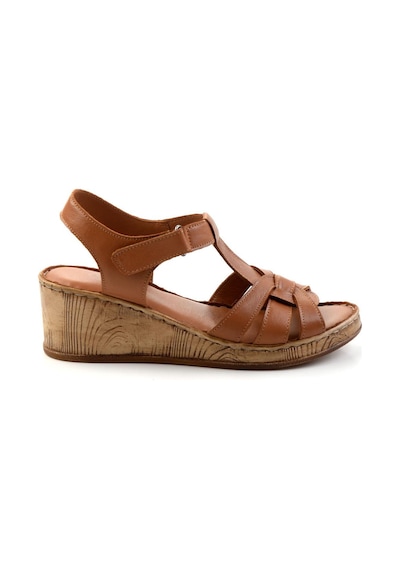 Bambi Taba Leather Kadın Sandalet K05552000503 Taba