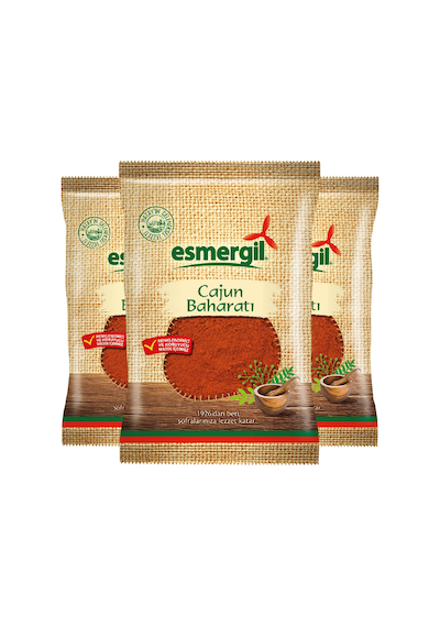 Esmergil Cajun Baharat 3'lü Paket 3 x 30 Gr