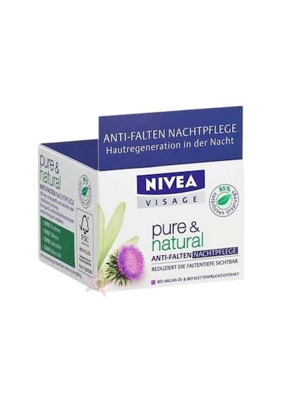 Nivea Visage Pure Natural Kırışık Karşıtı Gece Krem 50 ML