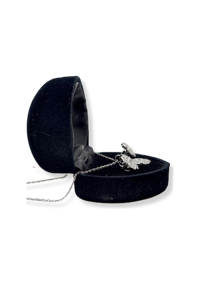 Oya Silver Beyaz Işıltılı Yonca Gümüş Set&takım 03497466