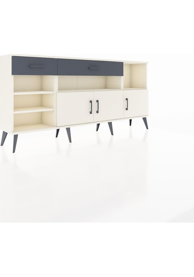 Arges Konsol 5 Raflı 2 Çekmeceli 3 Kapaklı 176x30x83 Aytaşı-aytaşı/antrasit Aytaşı/antrasit Arges Konsol 5 Raflı 2 Çekmeceli 3 Kapaklı 176x30x83 Aytaşı-aytaşı/antrasit Aytaşı/antrasit