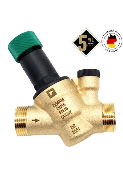 Braukmann Honeywell 3/4" Su Basınç Düşürücü Vana - Manometre Hediyeli - D04fm-3/4a Dn20 - 3/4"