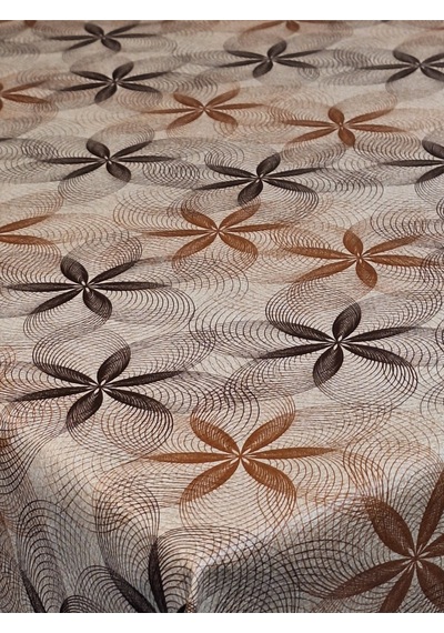 Elyaflı Pvc Muşamba - Desenli Silinebilir Masa Örtüsü Gri Mrl110 140 X 240