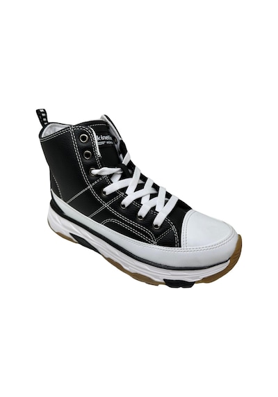 Kinetix Viole Boğazlı Kadın Sneaker Ayakkabı Ckr00692 Siyah - Beyaz