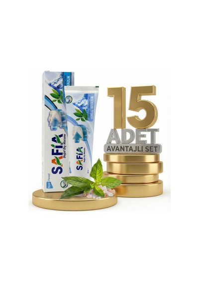 Safia Diş Macunu Yeşil Çay Ve Himalaya Tuzu 15x60 Ml