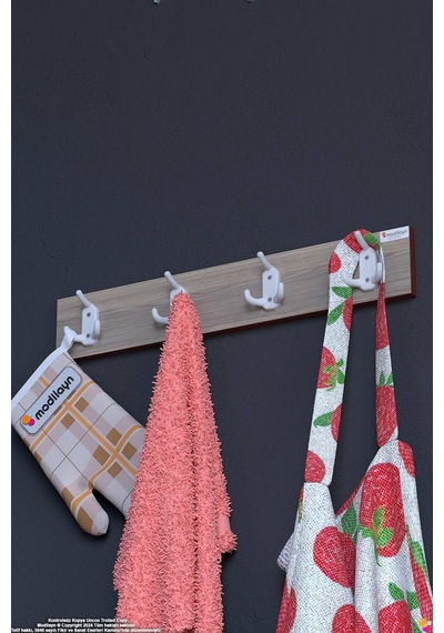 Arı 12 Kancalı Mutfak Askısı 3'lü Set 51,4x9,6 Cm - Şık Tasarım, Çok Amaçlı Düzenleyici Ve Yer Tasarrufu Çok Renkli Arı 12 Kancalı Mutfak Askısı 3'lü Set 51,4x9,6 Cm - Şık Tasarım, Çok Amaçlı Düzenleyici Ve Yer Tasarrufu Çok Renkli