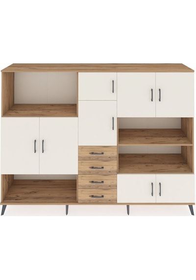Hyperion Dolap 9 Raflı 4 Çekmeceli 8 Kapaklı 220x44x163 Çam-aytaş Çam-aytaşı/çam Hyperion Dolap 9 Raflı 4 Çekmeceli 8 Kapaklı 220x44x163 Çam-aytaş Çam-aytaşı/çam