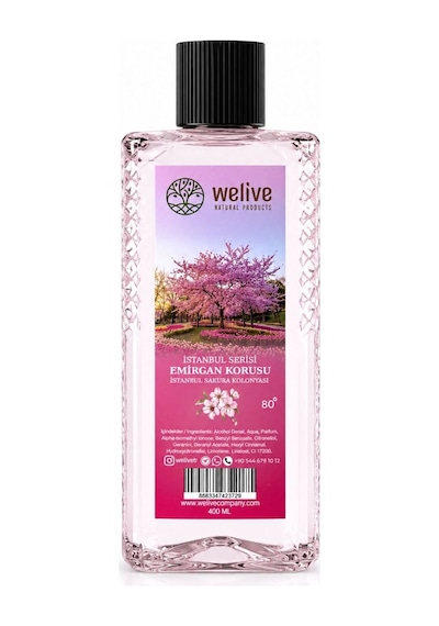 Welive Sakura Japon Kiraz Çiçeği Kolonyası 400 Ml 80 Derece