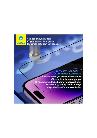 Delux Serisi Telefon Örtü Mobil Koruma Sapphire Privacy İphone 17 / 17 Pro Uyumlu Aparatlı