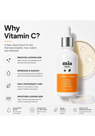 Lexroo Aydınlatıcı Yüz Serumu Vitamin C, E Ve Yeşil Çay 30ml