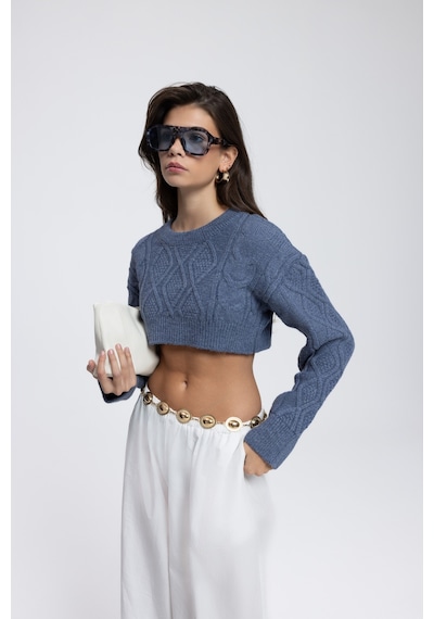 Mai Collection Mai Studios Co. Mohan İndigo Crop Kazak İndigo
