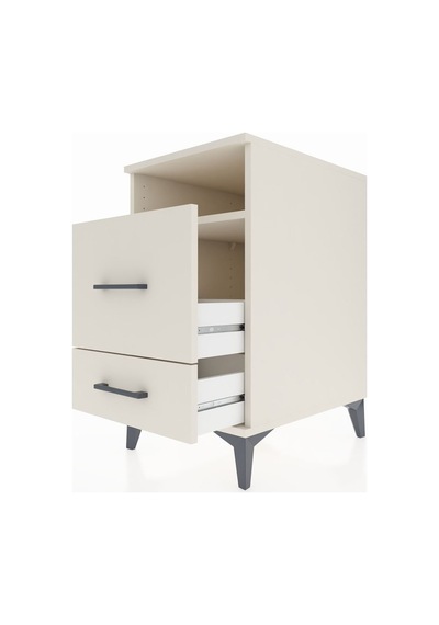 Kronos Komodin Tek Raflı 2 Çekmeceli 44x59x80 Aytaşı-aytaşı Aytası