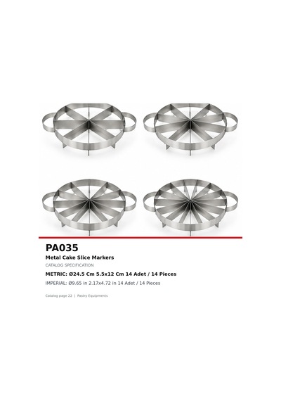Fida Paslanmaz Metal Pasta Kesici - 14 Inox