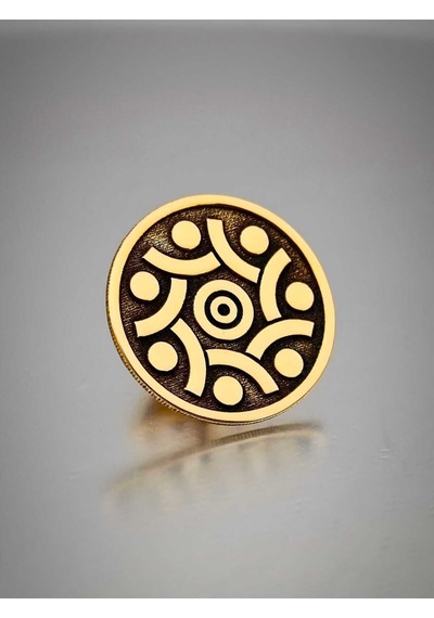 Yörük Tasarım Memleket Partisi Yaka Rozeti Altın