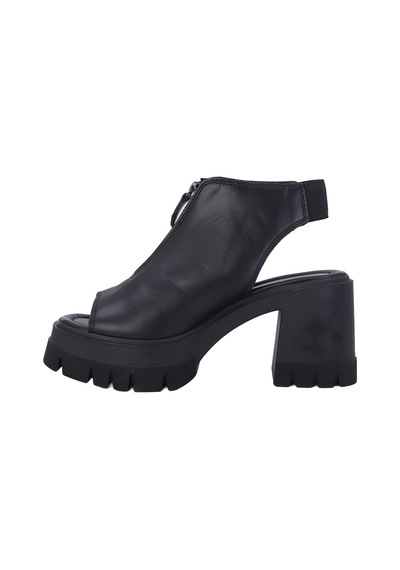Albishoes Albini 2610911 Hakiki Deri Kadın Topuklu Sandalet Siyah