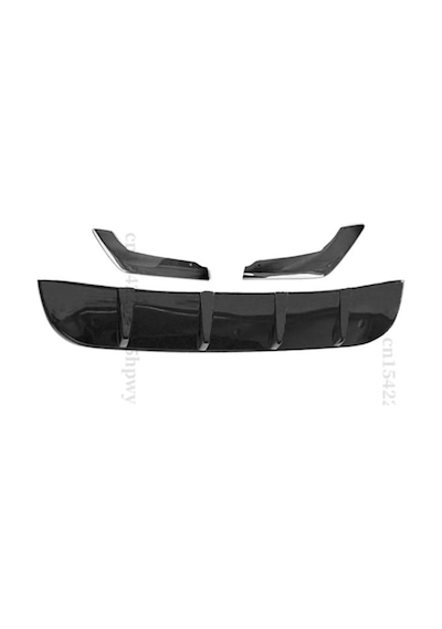 Honda City 2020+ Uyumlu İthal Pianoblack Siyah Difüzör + Flap Set