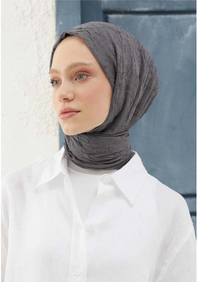 Bambu Kraş Şal Tesettür Giyim, Yüksek Kalite, Hafif, Rahat, Şık, Premium, Lux, Shawl, Scarf Füme