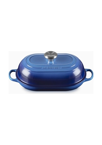 Le Creuset Oval Dökme Demir Ekmek Pişirme Tavası Lacivert