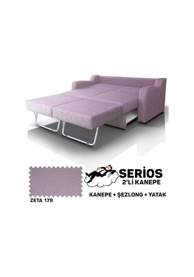 Serios Şezlonglu Yataklı Kanepe - Zeta 179