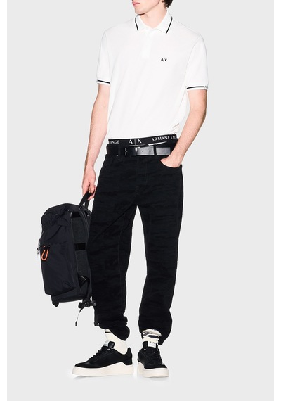 Armani Exchange Erkek Polo Xm002356 Af13026 U0009 Beyaz Beyaz