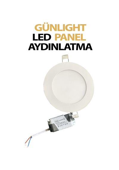 Sıva Altı Led Aydınlatma Paneli 6 Watt Tasarruflu Beyaz Işık Gün Light