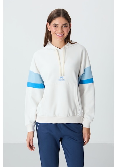 Tommy Life Ekru Kompakt Pamuklu Kalın Pürüzsüz Dokulu Kapüşonlu Oversize Fit Kadın Sweatshirt - 97290 Ekru Tommy Life Ekru Kompakt Pamuklu Kalın Pürüzsüz Dokulu Kapüşonlu Oversize Fit Kadın Sweatshirt - 97290 Ekru