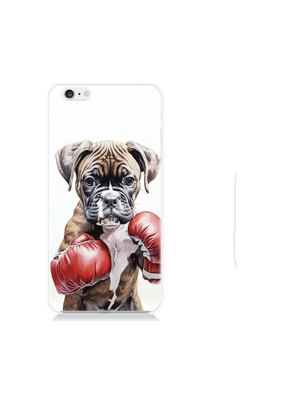 Apple Uyumlu iPhone 6 Boksör Köpek Desenli Silikon Kılıf