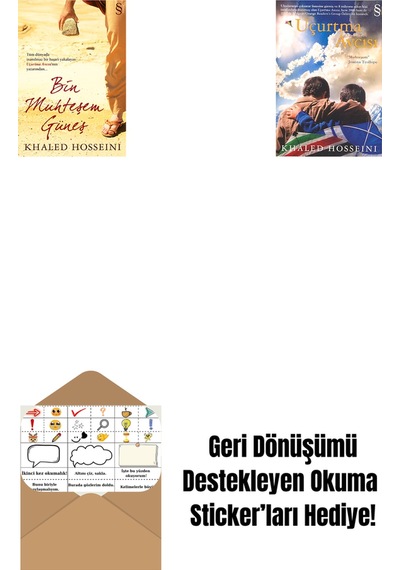 Bin Muhteşem Güneş + Uçurtma Avcısı + Okuma Sticker'ları