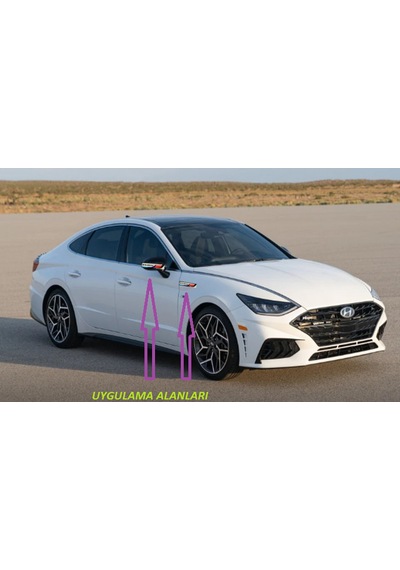 Hyundai N Line Sonata Yan Aynalar Ve Çamurluk Yanı Damla Desen Bı