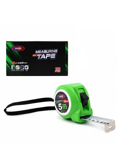 12 Adet Measurıng Tape 5mtx25mm Şerit Metre 5523 0.004 M - 0.012 M