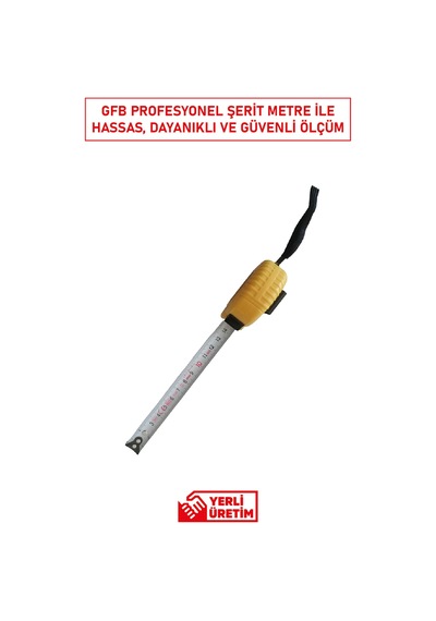 Profesyonel Şerit Metre 8 X 25 Mm