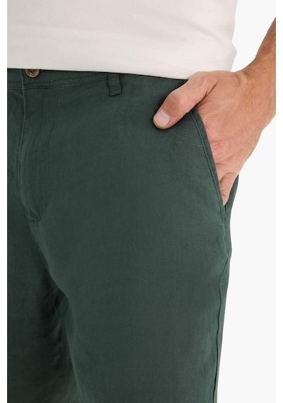 DeFacto %100 Keten Regular Fit Yazlık Bermuda Şort D9931AX25SMKH498 DeFacto %100 Keten Regular Fit Yazlık Bermuda Şort D9931AX25SMKH498