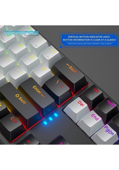 Valkyrie K710 Blue Switch Dark Alien Rgb Kablolu Oyuncu Klavye