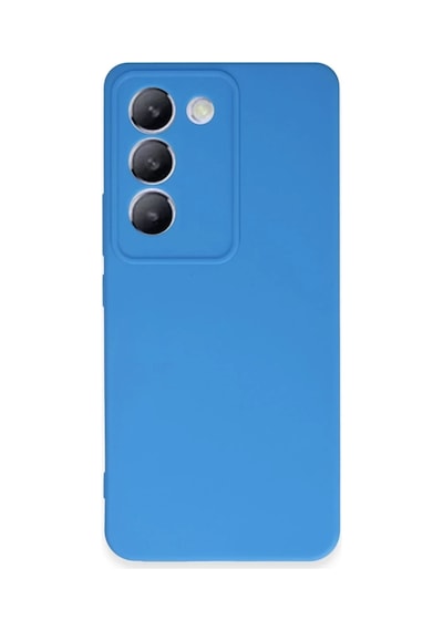 Vivo V30 Lite 4g Uyumlu Kılıf First Silikon - Mavi