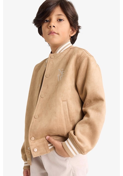 Defacto Erkek Çocuk Kolej Yaka Bomber Mont F6310a826spbg219 Bej-bg219