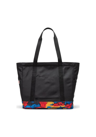 Herschel X Lego Heritage Tote Omuz Çantası Siyah -soyut Bloklar Çok Renkli