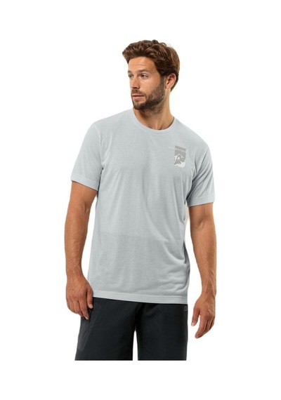 Jack Wolfskin Vonnan S/s Graphic T M Erkek T-shirt-gri