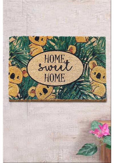 Co Co Greenkoa 40x60 cm Doğal Ko ko Kıl paspas,Hindistan Naturel Kapı Önü Paspası