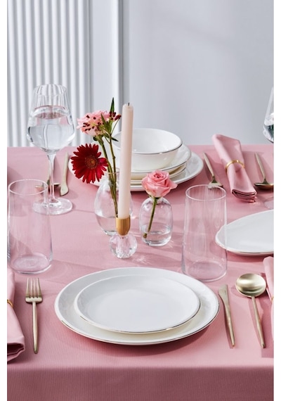 Karaca  Red Carpet Collection Stream Bone Fortune 53 Parça 12 Kişilik Yemek Takımı Gold