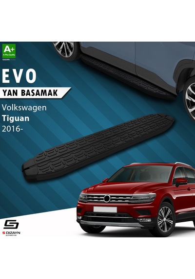 S-dizayn Vw Tiguan 2 Evo Siyah Yan Basamak 173 Cm 2016 Üzeri
