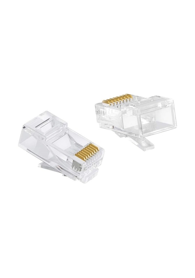 RJ45 Network Cat5 Cat6  Jack Ethernet Konnektör Uç 100 Adet